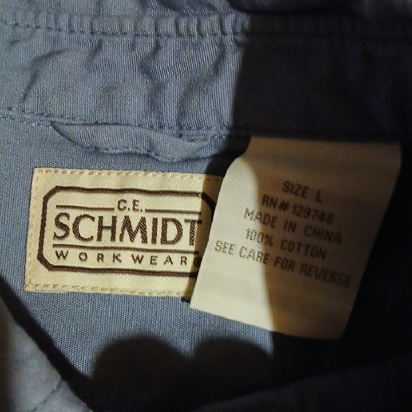 Blue Casual Button Down Shirt with Classic Collar - Picture 2 of 3